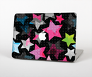 The Neon Highlighted Polka Stars On Black Skin for the Apple MacBook Pro 13"  (A1278)