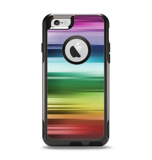 The Neon Horizontal Color Strips Apple iPhone 6 Otterbox Commuter Case Skin Set