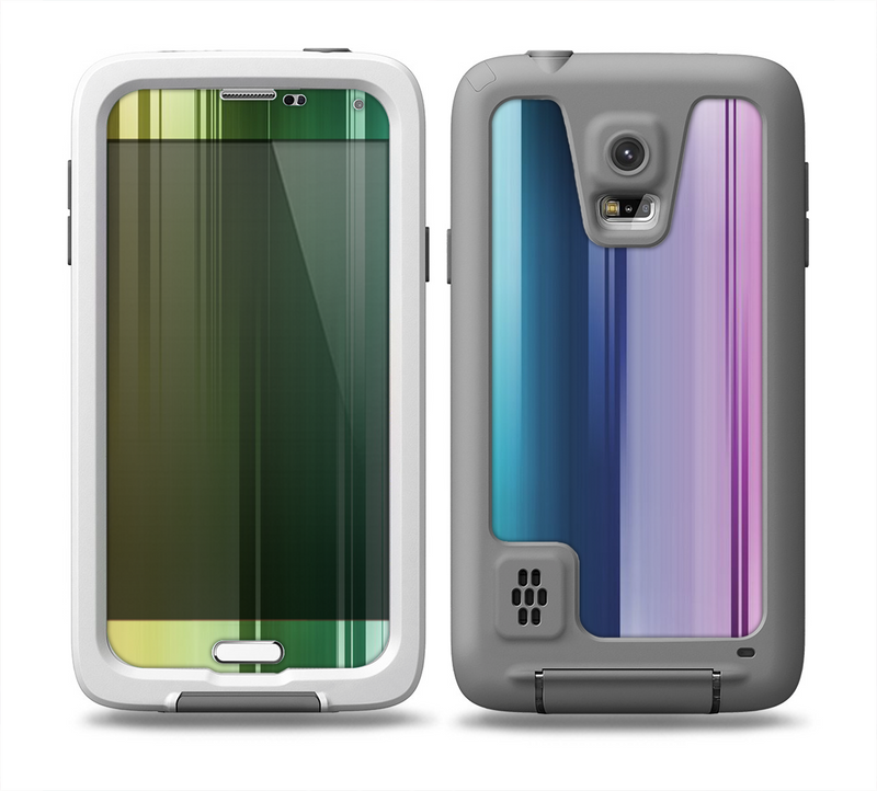 The Neon Horizontal Color Strips Skin for the Samsung Galaxy S5 frē LifeProof Case