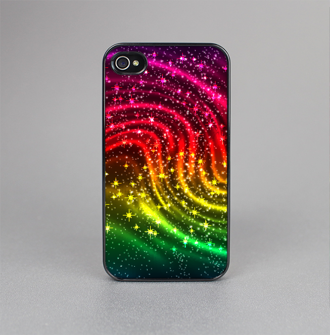 The Neon Mixed Color Starry Waves Skin-Sert for the Apple iPhone 4-4s Skin-Sert Case