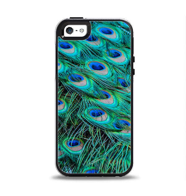 The Neon Multiple Peacock Apple iPhone 5-5s Otterbox Symmetry Case Skin Set