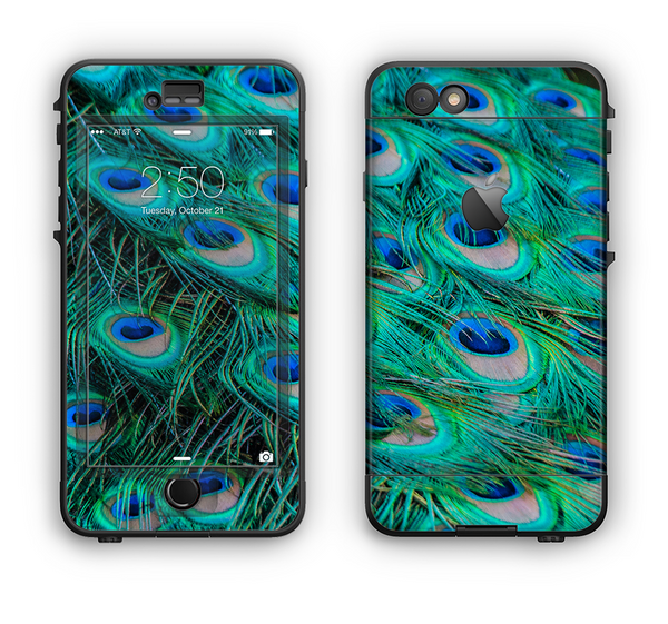 The Neon Multiple Peacock Apple iPhone 6 Plus LifeProof Nuud Case Skin Set