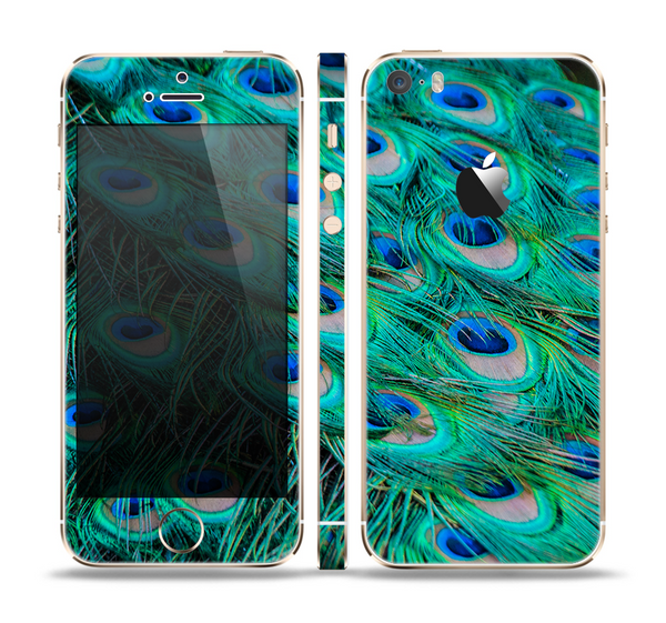 The Neon Multiple Peacock Skin Set for the Apple iPhone 5s