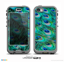 The Neon Multiple Peacock Skin for the iPhone 5c nüüd LifeProof Case
