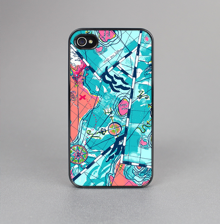 The Neon Navigation Skin-Sert for the Apple iPhone 4-4s Skin-Sert Case