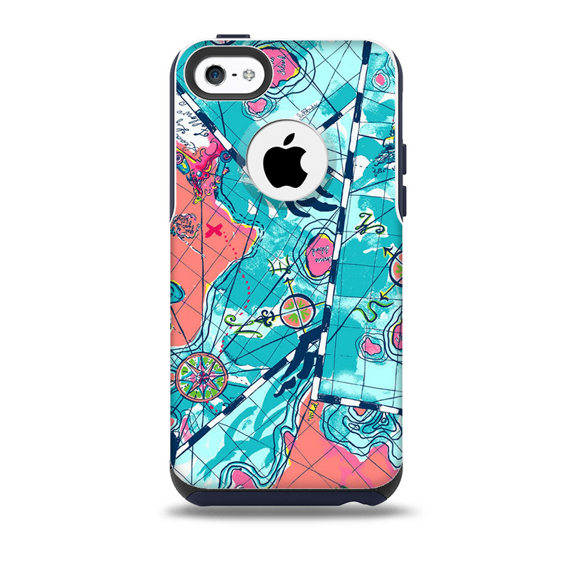 The Neon Navigation Skin for the iPhone 5c OtterBox Commuter Case