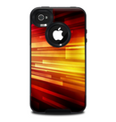 The Neon Orange 3D Rectangles Skin for the iPhone 4-4s OtterBox Commuter Case