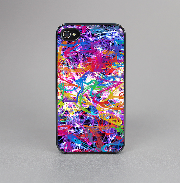 The Neon Overlapping Squiggles Skin-Sert for the Apple iPhone 4-4s Skin-Sert Case