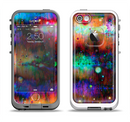 The Neon Paint Mixtured Surface Apple iPhone 5-5s LifeProof Fre Case Skin Set
