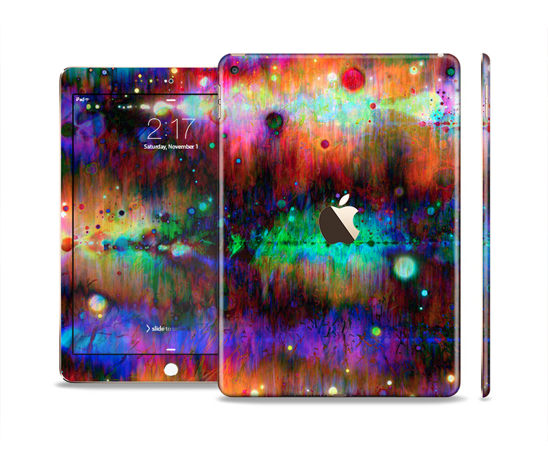 The Neon Paint Mixtured Surface Skin Set for the Apple iPad Pro