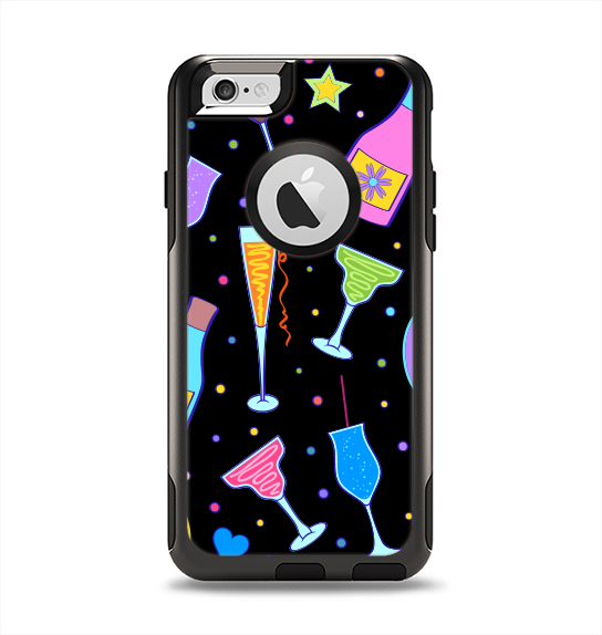 The Neon Party Drinks Apple iPhone 6 Otterbox Commuter Case Skin Set