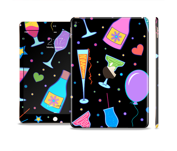 The Neon Party Drinks Skin Set for the Apple iPad Pro