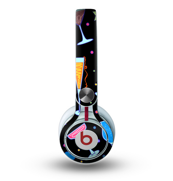 The Neon Party Drinks Skin for the Beats by Dre Mixr Headphones