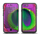 The Neon Peacock Feather Apple iPhone 6/6s LifeProof Fre Case Skin Set