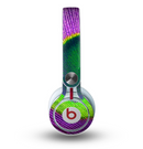 The Neon Peacock Feather Skin for the Beats by Dre Mixr Headphones