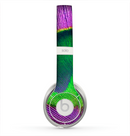 The Neon Peacock Feather Skin for the Beats by Dre Solo 2 Headphones