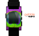 The Neon Peacock Feather Skin for the Pebble SmartWatch