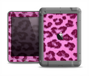 The Neon Pink Cheetah Animal Print Apple iPad Air LifeProof Fre Case Skin Set