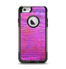 The Neon Pink Dyed Wood Grain Apple iPhone 6 Otterbox Commuter Case Skin Set