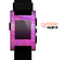 The Neon Pink Dyed Wood Grain Skin for the Pebble SmartWatch