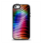 The Neon Rainbow Wavy Strips Apple iPhone 5-5s Otterbox Symmetry Case Skin Set
