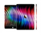 The Neon Rainbow Wavy Strips Skin Set for the Apple iPad Pro