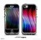 The Neon Rainbow Wavy Strips Skin for the iPhone 5c nüüd LifeProof Case