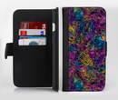 The Neon Robots Ink-Fuzed Leather Folding Wallet Credit-Card Case for the Apple iPhone 6/6s, 6/6s Plus, 5/5s and 5c