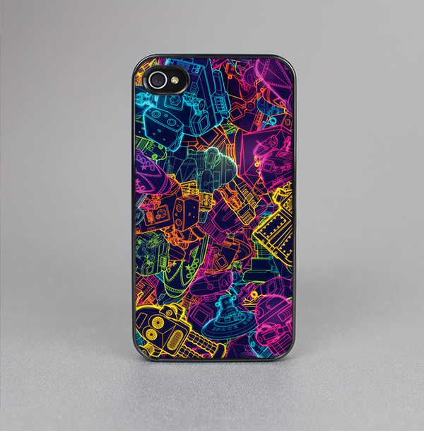 The Neon Robots Skin-Sert for the Apple iPhone 4-4s Skin-Sert Case