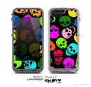 The Neon Skulls Skin for the Apple iPhone 5c LifeProof Case