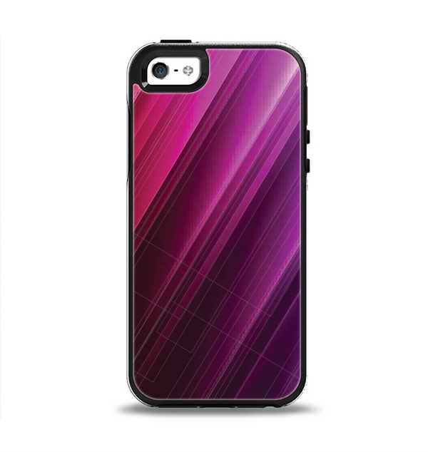 The Neon Slanted HD Strands Apple iPhone 5-5s Otterbox Symmetry Case Skin Set