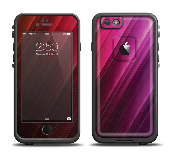 The Neon Slanted HD Strands Apple iPhone 6 LifeProof Fre Case Skin Set