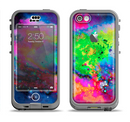 The Neon Splatter Universe Apple iPhone 5c LifeProof Nuud Case Skin Set