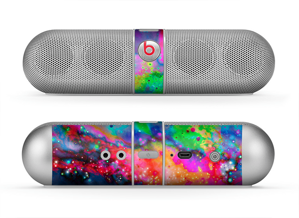 The Neon Splatter Universe Skin for the Beats by Dre Pill Bluetooth Speaker