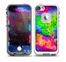 The Neon Splatter Universe Skin for the iPhone 5-5s fre LifeProof Case