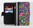 The Neon Sprinkles Ink-Fuzed Leather Folding Wallet Credit-Card Case for the Apple iPhone 6/6s, 6/6s Plus, 5/5s and 5c