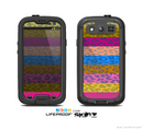 The Neon Striped Cheetah Animal Print Skin For The Samsung Galaxy S3 LifeProof Case