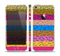 The Neon Striped Cheetah Animal Print Skin Set for the Apple iPhone 5s
