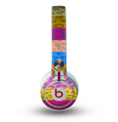 The Neon Striped Cheetah Animal Print Skin for the Beats by Dre Mixr Headphones