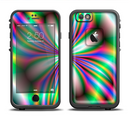 The Neon Tie-Dye Flower Apple iPhone 6/6s LifeProof Fre Case Skin Set