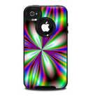The Neon Tie-Dye Flower Skin for the iPhone 4-4s OtterBox Commuter Case