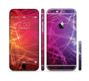The Neon Translucent Swirls Sectioned Skin Series for the Apple iPhone 6s Plus