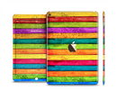 The Neon Wood Planks Skin Set for the Apple iPad Pro