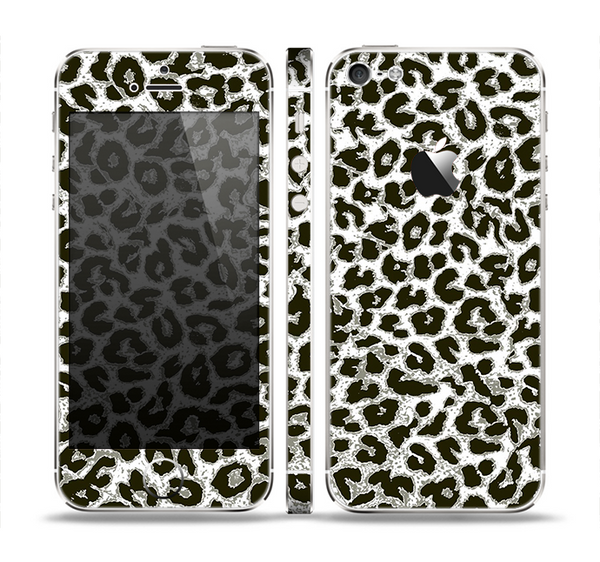 The Neutral Cheetah Print Vector V3 Skin Set for the Apple iPhone 5