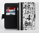 The Newspaper Letter Collage Ink-Fuzed Leather Folding Wallet Credit-Card Case for the Apple iPhone 6/6s, 6/6s Plus, 5/5s and 5c