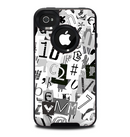 The Newspaper Letter Collage Skin for the iPhone 4-4s OtterBox Commuter Case