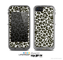 The Neutral Cheetah Print Vector V3 Skin for the Apple iPhone 5c LifeProof Case
