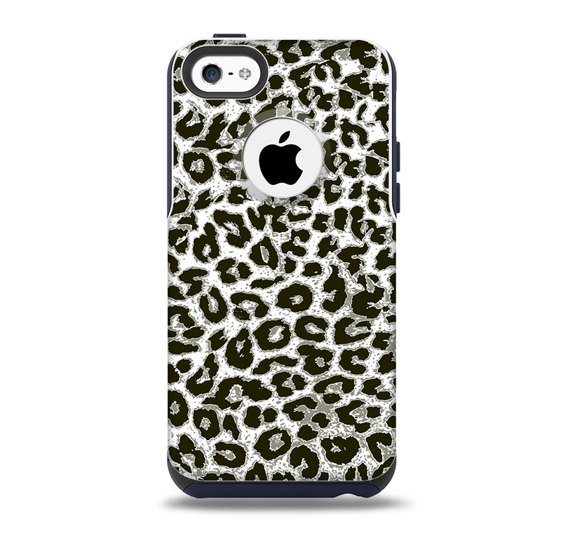 The Neutral Cheetah Print Vector V3 Skin for the iPhone 5c OtterBox Commuter Case