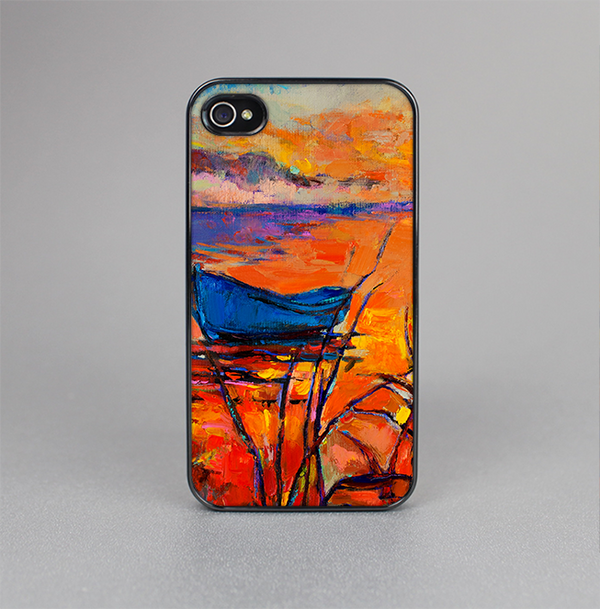 The Oil Pastel Lake Sunset Skin-Sert for the Apple iPhone 4-4s Skin-Sert Case