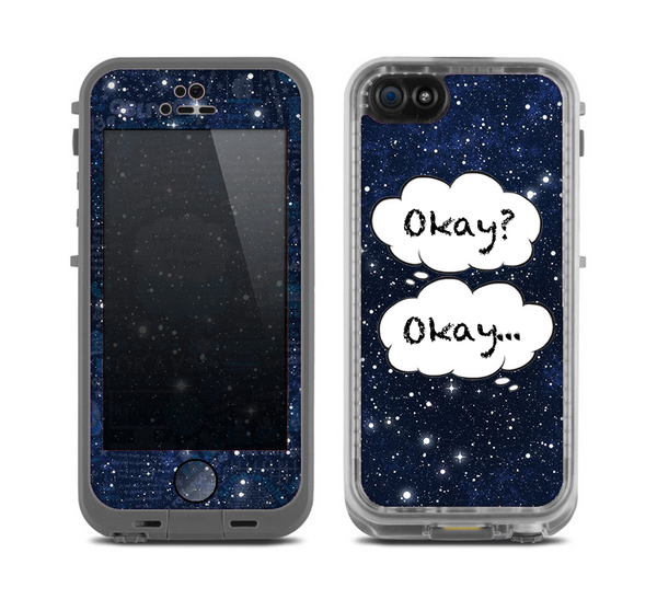 The Okay Speech Bubbles On Starry Sky Skin for the Apple iPhone 5c LifeProof Case